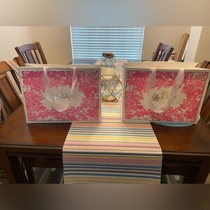 Lilly Pulitzer Pink and White Bags